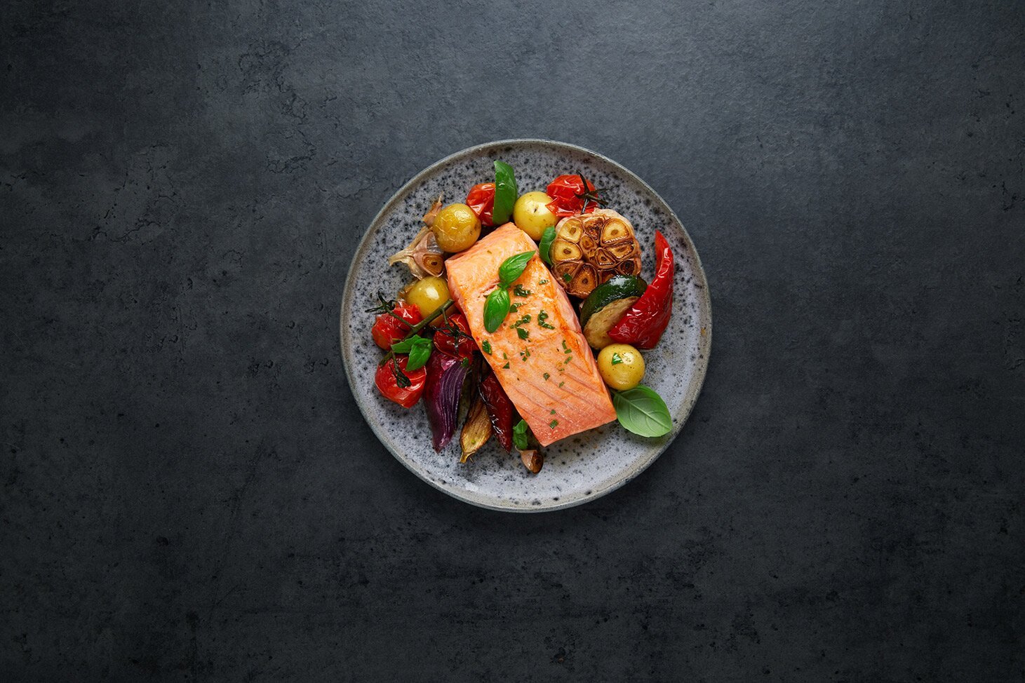 Oven-Baked Norwegian Salmon and Vegetables