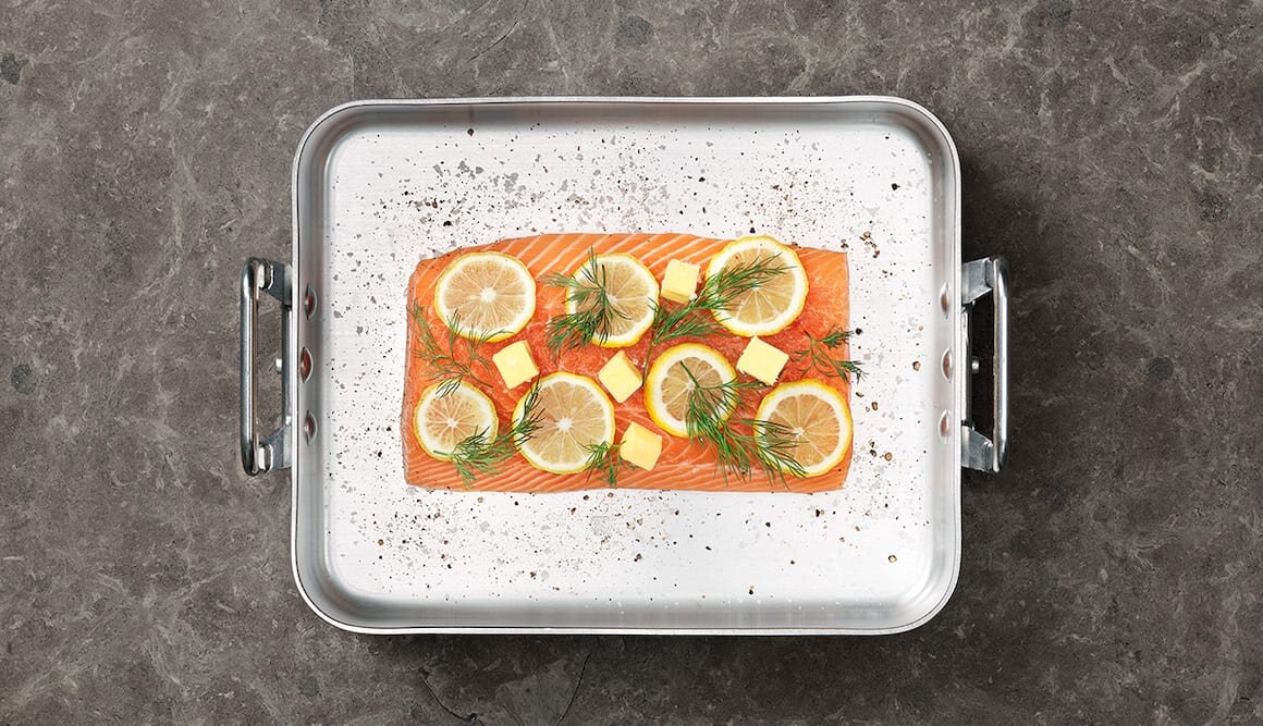 Norwegian Salmon with Lemon, Dill and Butter
