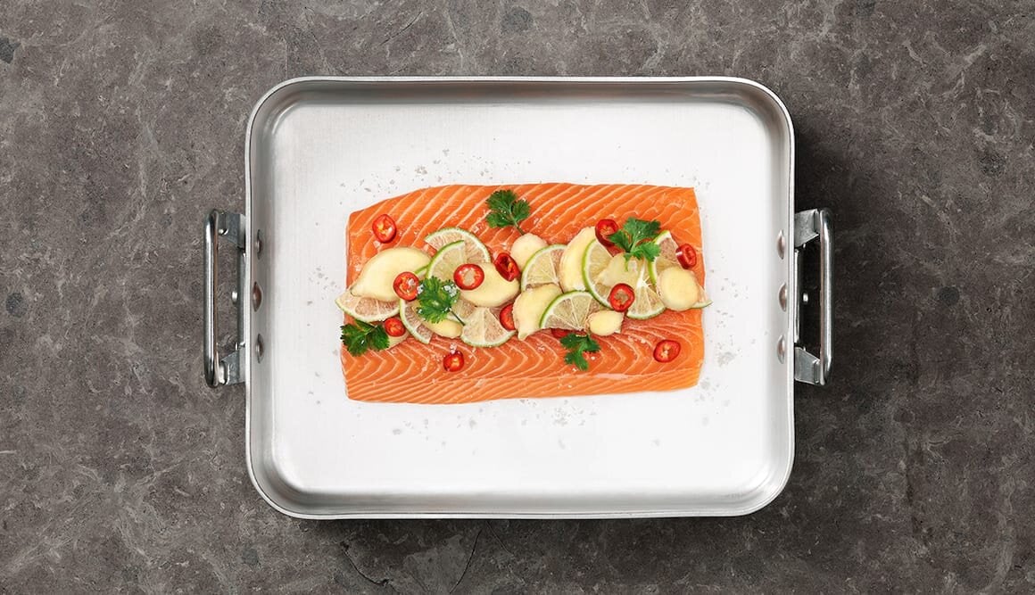 Norwegian Salmon with Chili, Lime and Ginger