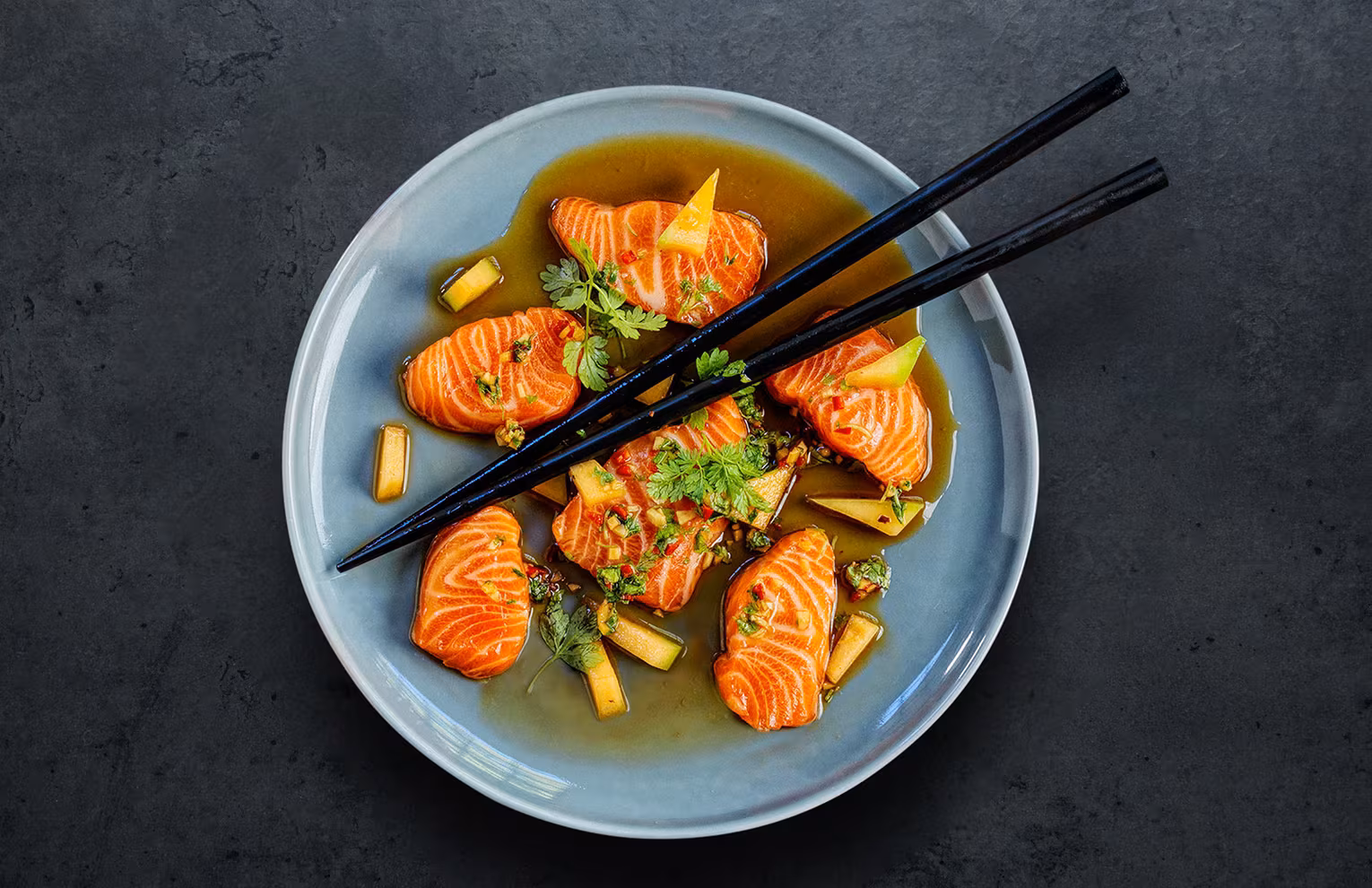 Fjord Trout Sashimi with Ponzu Sauce