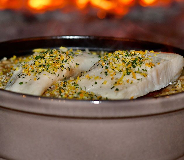 White Bean Cassoulet with Norwegian Haddock and Gremolata