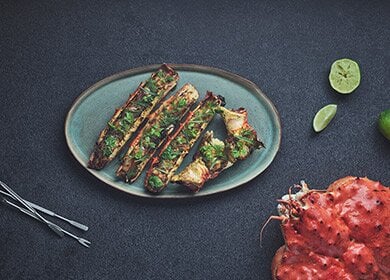 Roasted Red King Crab Legs with Truffle Mayo