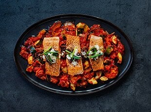 Pan-Fried Norwegian Salmon with Parmesan 