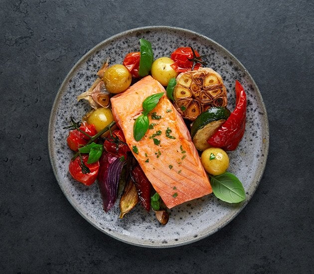 Oven-Baked Norwegian Salmon and Vegetables