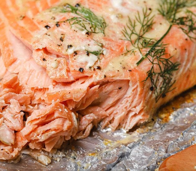 Honey Mustard Glazed Salmon