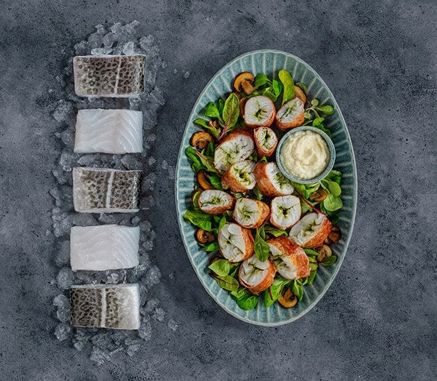 Cod in Ham with Jerusalem Artichoke Purée