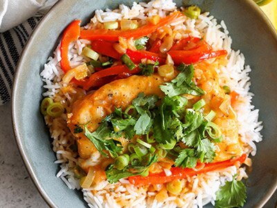 Thai-Inspired Coconut Cod