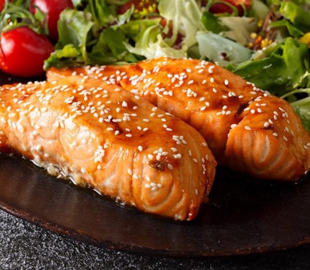Miso Glazed Norwegian Salmon with Risotto
