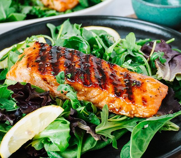 Grilled Smokehouse Maple Salmon