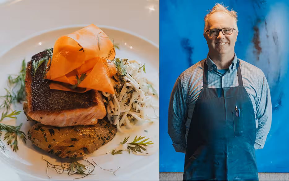 Chef Parke Ulrich and his dish